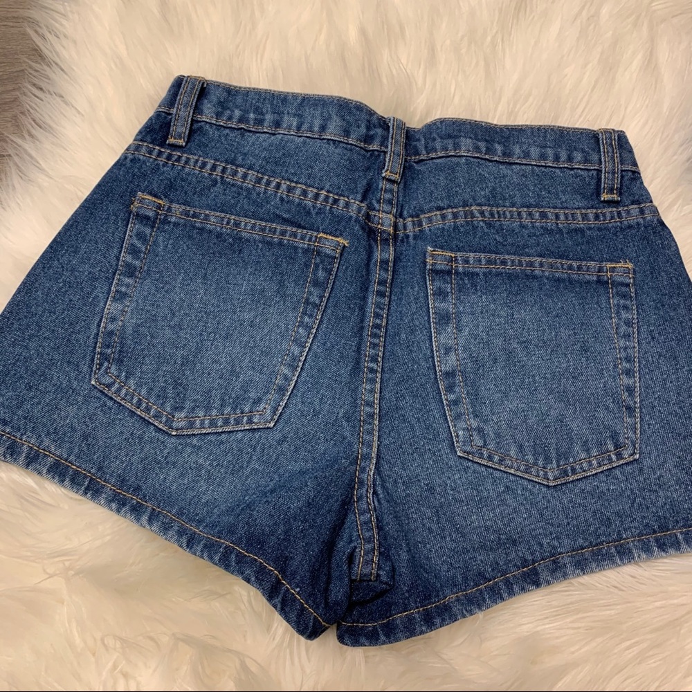Forever 21 High Waisted Button Front Denim Shorts - Picture 7 of 14